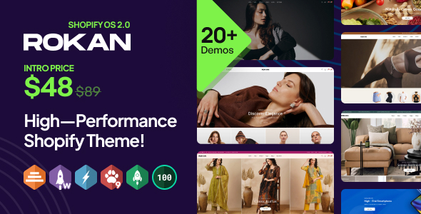 2. Rokan - Multipurpose Shopify Theme OS 2.0