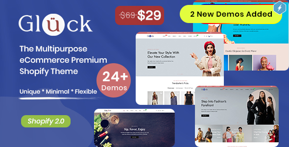 10. Gluck - Multipurpose eCommerce Shopify 2.0 Theme