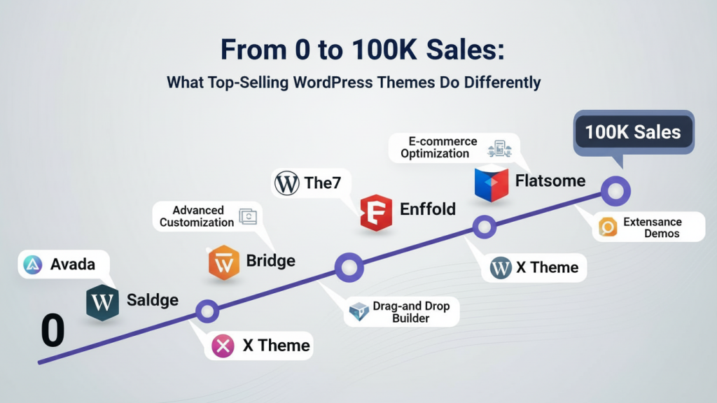 From 0 to 100K Sales: What Top-Selling WordPress Themes Do Differently