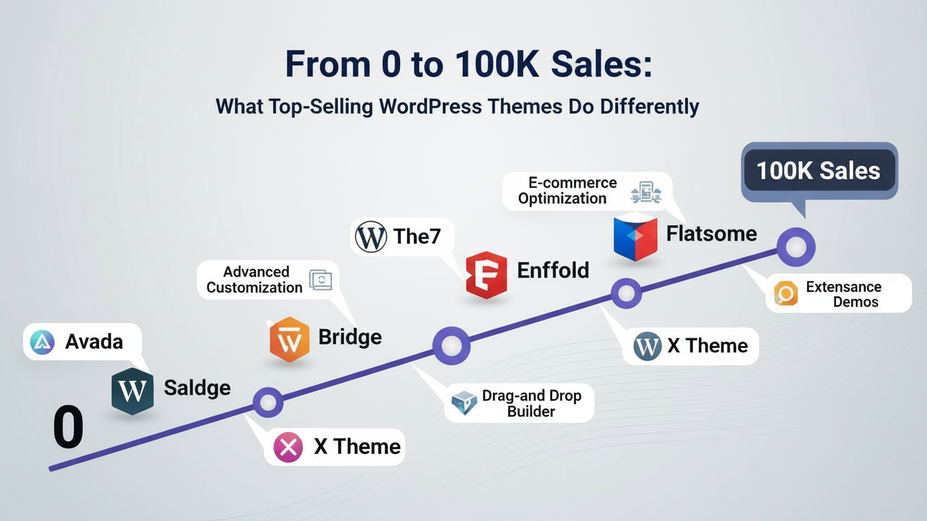 From 0 to 100K Sales: What Top-Selling WordPress Themes Do Differently