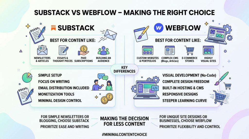 Substack vs Webflow